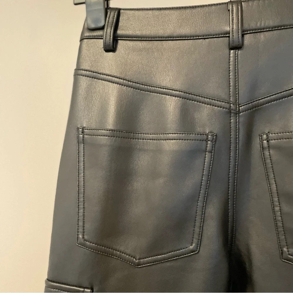 Avec Les Filles Faux Leather Pants in Black - Picture 7 of 11